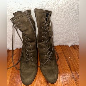 Army Green lace up Boots